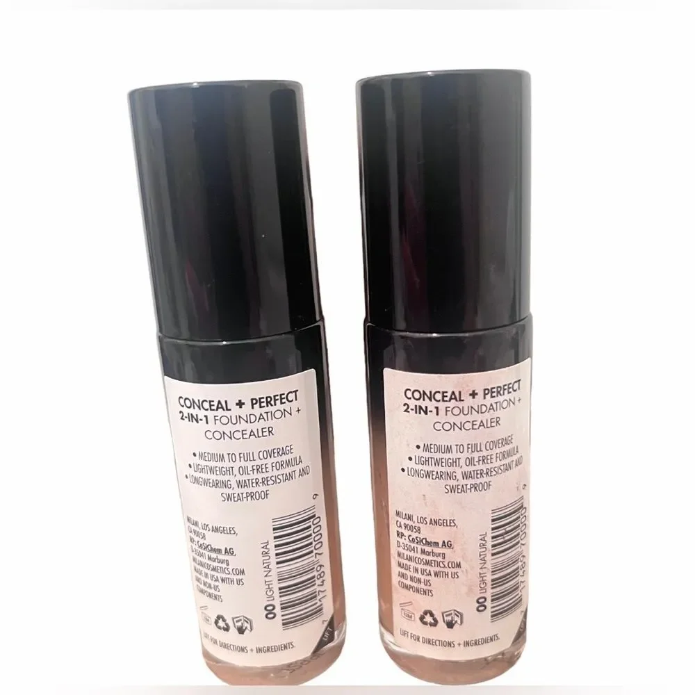 Milani Perfect 2-in-1 Foundation + Concealer Liquid Foundation NEW